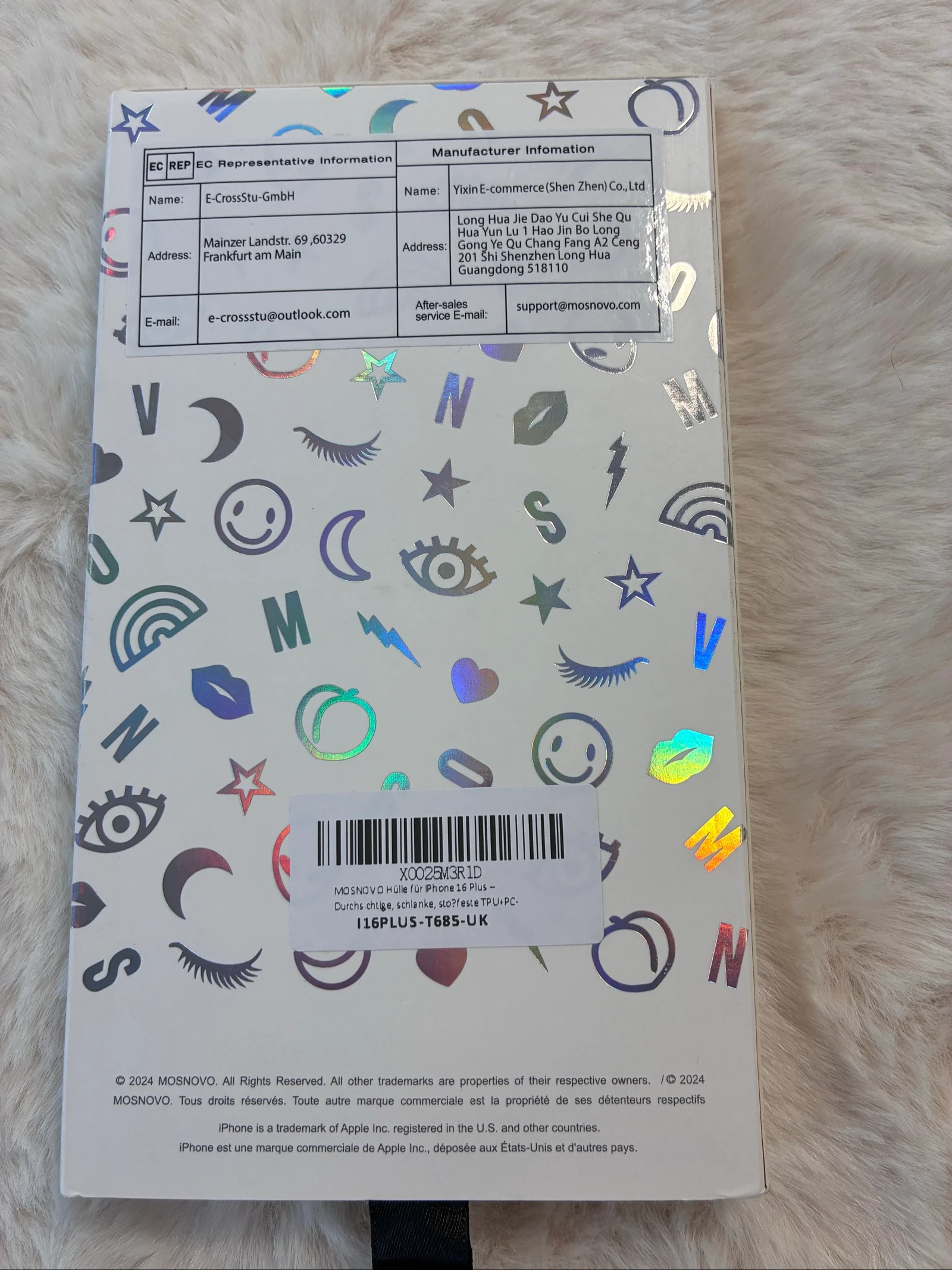 MOSNOVO Daisy hoesje – iPhone 16 Plus (Nieuw) + Houder – photo 2